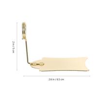 5Pcs Price Tag Holder Metal Clips Reusable Food Sign Display Supermarket Grocery Store Advertising Display Clamp auksinė