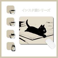 Creative Desk Mat Cat Mouse Pads Anti-Slip Thickened Cat Mouse Mat Literary Waterproof Black Cat Mouse Pad Home Decor