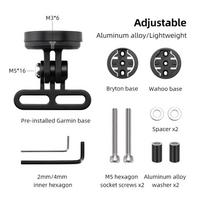 Rockbros Bike Bracket Front Light Lamp Holder Aluminum Alloy Extension Holder For Bicycle Computer Wahoo Bryton Garmin Bracket