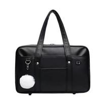 Retro Handbag JK Uniform Bag Solid Color Preppy Style Shoulder Bag School Handbag  Girls/Female ruda