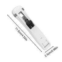 Push Clip Stapler Portable Document Binding Clamp Binder Clip Dispenser for Home School Classroom Desktop Paper Organizing