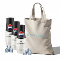 Zestaw Syrop Do Wody Sodastream Pepsi Zero Cukru 3X440Ml + Torba Gratis
