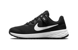 Nike Revolution 6 FlyEase PS 'Black White' 28