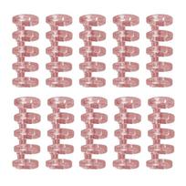 10Pcs Binding Spines Snap Split Binder Rings A4 A5 A6 Notebook Stationery Office Supplies Loose Leaf Learning Cards Plastic rožinė
