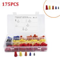 175 vnt. užsukamų galų sujungimo gnybtų, užsukamų gnybtų, gnybtų, galų, spyruoklinių įdėklų