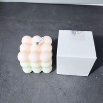 Makaronų spalvos burbulinis Rubiko kubo aromaterapinis žvakidė Kūrybingas aromaterapijos suvenyras Žvakės papuošalas peach summer (white peach oolong)