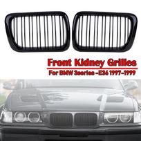 Automobilio priekinio buferio inkstų grotelės Tinka BMW E36 M3 318I 323I 328I 3 serijai 1997 1998 1999 ABS modifikuota dalis Type1 Gloss Black