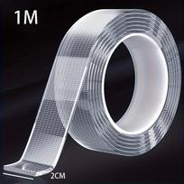 5m Ultra-Strong Nano Double-Sided Adhesive Tape - Clear, Removable & Waterproof - Heavy-Duty, Extra Sticky Strip for Endless Use