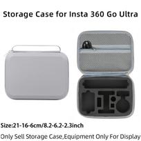 Handbag For Insta360 Go Ultra Portable Travel Storage Bag Camera Protection PU Hard-Shell Case for Insta360 Go Ultra Accessories pilka