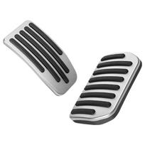 Pack Of 2 Sturdy Aluminum Alloy Pedal Covers Guards For Vehicle With Anti Slip Rubber Surfaces Enhancing Driving Comfort 1