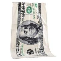 Money 100-Dollar Bill Print Swimming Quick Dry Blanket Large Soft Beach Towel tamsiai žalia spalva