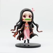 Anime 13Cm Figure Tanjiro Kamado Nezuko Anime Figure Pvc Model Desktop Ornament Easter Gift For Kids Adults Children's Birthday Gift Holiday Present