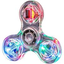 Vibrant Led Multi-Colored Light Fidget Spinner Transparent Luminous Hand Spinner Fingertip Gyroscope Finger Stress Easing Toys Gifts