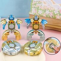 Gyro Fingertip Morphing Robot Mechanical Decompression Spinner Finger Gyro Fidget Toy Kids Adults Stress Easing Anti-Anxiety Toy