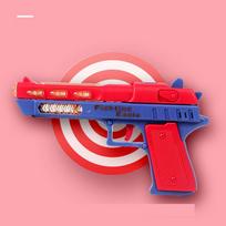 Toy Children Gun Projection Pistol Revolver Safe Non-Firing Toy Smart Gun Rotating With Sounds Lights For Kids Gifts