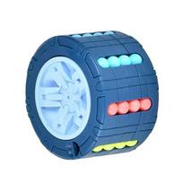 Cylinder 3D Cube Toy Magical Bean Gyro Rotate Slide Puzzle Games Relieve Stress Children Educational Montessori Infant Toys Gift