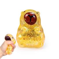 Capybara Glitter Bear Squishy Fidget Toy Vibrant Multi-Colored Sensory Stress Balls For Anxiety EasingSquishy Ball Fidget Toy For Kids Adult