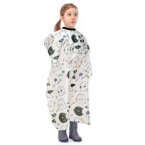 Child Friendly Barbers Cape Kids Haircut Cape, Adjustable Fit for Kids, Waterproof Polyester Home Haircut Accessory 1