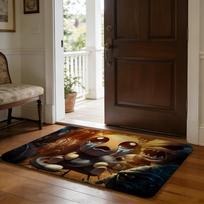 The Binding Of Isaac Door Floor Mat Soft Flannel Absorbent Mat Non-Slip Rug Home Bedroom Bathroom 40cm x 60cm