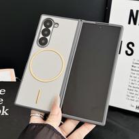 Z Fold 7 Case Magnetic Rhombus Pattern Folding Case for Samsung Galaxy Z Fold 7 6  4 3 G Fold7 Wireless Cover Galaxy Z Fold7