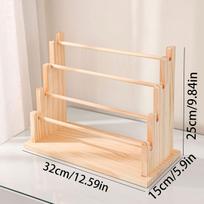 Vintage wooden bracelet storage rack, stepped bead display rack, jewelry storage rack, watch hair clip and headband display rack