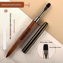 [JN] Wood Gel Painting Brush Nail Construct Acrylic Brush For Manicure DIY Builder Tool Brush Pen Professional Gel False Tip Pen