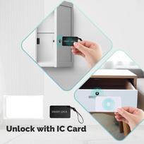 For Tuya-Compatible Smart Drawer Lock IC Card NFC Keyless Entry for Wooden Cabinets Lockers White ABS Material China Mainland