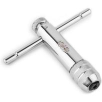 Gunpla Adjustable T-Handle Ratchet Tap Holder M5–M12 Threading Wrench Hand Machine Ratcheting Screw T-Shaped Tapping Thread Metric Plug Tapper Tool sidabras