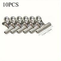 10pcs 31mm/38mm/50mm Round Metal Paper Clips, Suitable for Office, Study, School, Home, and Work, Back-to-School Essentials