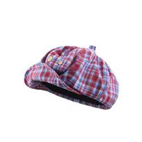 Short Brim Plaid Cloud Berets Korean Style Octagonal Caps Fashion Painter Hat  Streetwear