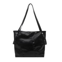 PU Solid Color Large Capacity Casual Tote Bag Winter Fashi Commuting Shoulder Bags 2026 Brand Temperament Versatile Female Bag juoda