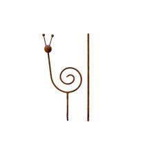 Metal Garden Stake Decorative Sculpture Spiral Snail Design Outdoor Yard Art Iron Craft Lawn Ornament for Patio and Garden