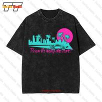 Hotline Miami Vintage Oversized TShirt TVL S
