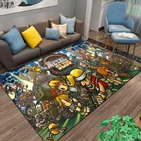 Retro Game Metal-Slug Gamer Cartoon Carpet Rug for Home Living Room Bedroom Sofa Doormat Decor,kids Area Rug coffee tables 60cm x 90cm