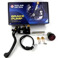 Universal 22mm Hydraulic Clutch Pump Master Cylinder CNC Aluminum 17.5mm Brake Lever Rod for Honda Yamaha Aprilia BMW Motorcycle Black left