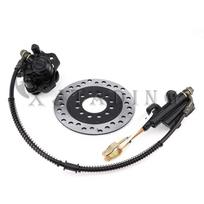 Front/ Rear Hydraulic Disc Brake Caliper Master Cylinder Assembly With Brake Disc For DIY 50cc-250cc ATV Go kart Buggy Quad Bike G