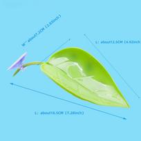 Suction Cup Reptile Basking Place Leaf Shaped Terrarium Decoration For Frogs Turtles Climbing Resting Bed With Suction Cups
