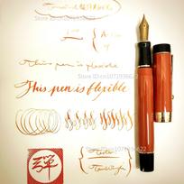 Luxury Century 100 Orange Classic C-Flex Nib Fountain Pen Flexes Nib Pen Softness Flexare Business Modification Writing Pen