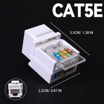 1-20Pcs RJ45 Cat6 Cat5E Network Module Tool-Less Comprehensive Wiring Network Socket Network Cable Patch Panel Module Coupler 1Pc