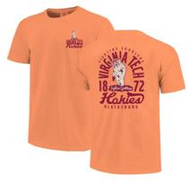 Orange Virginia Tech Hokies Mascot Overlay T- Shirt 3XL