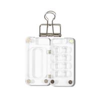 Portable Acrylic Watercolor Paint Palette Magnetic Sparkling Paint Pigment Box with Clip Waterproof Travel Painting Tray Student