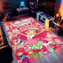 Strawberry Shortcake  Carpet Rug for Living Room Bedroom Home Sofa Decoration,Kids play Nonslip Floor Mat 40x60cm( 15x23in )