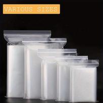 8*12Cm 100 Pcs,Thickened Plastic Sealed Clear Zip Lock Bags – New Pe Material, Waterproof Seal, Heavy-Duty, Universal Packaging 8cm 12cm