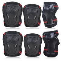 6Pcs Knee & Elbow Pads Set With Wrist Guards - Multi-Sport Protective Gear For Kids/Adults - Cycling, Skating, Riding Safety S