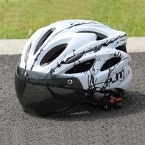 Pjt Lightweight Ultra-Light Bicycle Helmet Pc Shell & Eps Foam Construction Cycling Helmet Mtb 18 Ventilation Vents Bike Helmet L(57-61)CM