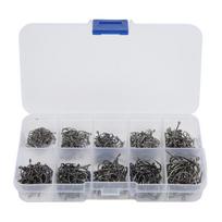 500PCS with Barbed Hooks Carp Fishing Hooks 10 Sizes Fly Fishing Hooks  Trout Fishing juoda