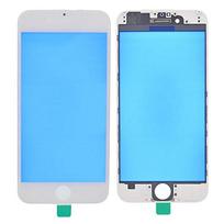 For iPhone 6 6Plus 6s 6sPlus 7G 7 Plus Replacement Front Outer Screen Glass Lens Cover LCD With Frame 6 white