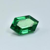 GIR CERTIFIED 9.70 Ct Natural Loose Gemstone Fancy Cut Green  Tourmaline 15.7 mm approx žalia
