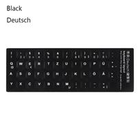 Non-slip Deutsch Arabic Keyboard Stickers Russian Letter Alphabet Layout Spanish