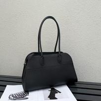 Kendou same Row series large capacity horizontal EW Margaux niche design cowhide leather portable tote bag Blank: 38*18*22cm